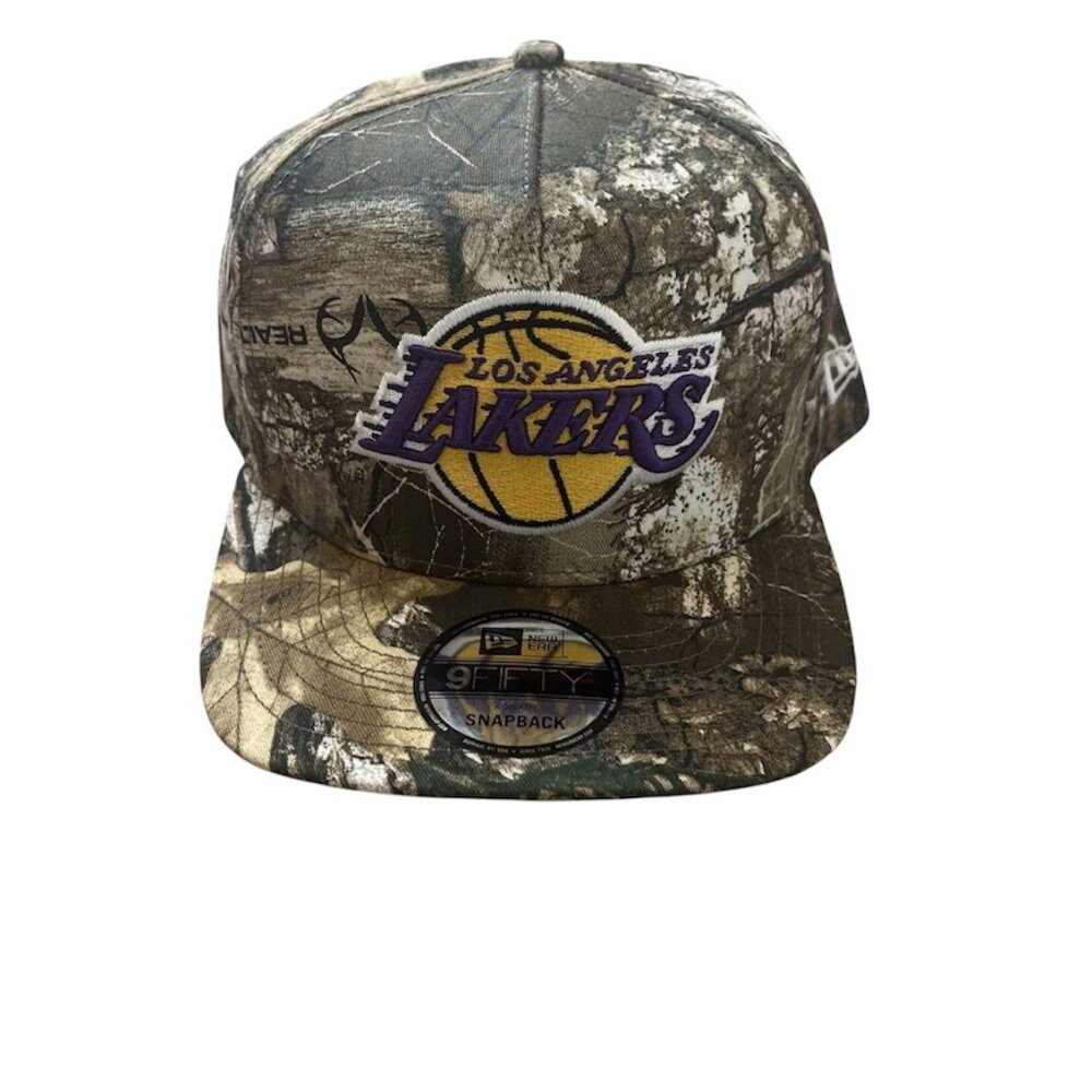 Los Angeles Lakers 9Fifty Camo A-Frame New Era Snapback Hat RealTree BRAND NEW